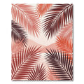 Terracotta Palm Frond Landscape Rug