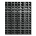 Modern Charcoal Architectural Grid Texture Rug