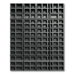 Modern Charcoal Architectural Grid Texture Rug
