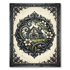 Ornate Floral Cottage Heirloom Illustration Rug