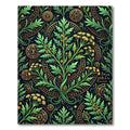 Mystical Alchemy Golden Herb Botanical Art Rug