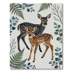 Whimsical Forest Deer Meadow Arrangement Rug