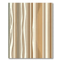 Minimalist Earth Tone Abstract Linear Rug
