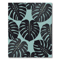Lush Dark Tropical Monstera Leaf Rug