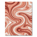 Coral Swirl Agate Marble Texture Rug