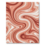 Coral Swirl Agate Marble Texture Rug