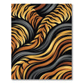 Bold Tiger Stripe Swirl Rug