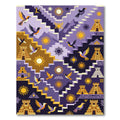 Terracotta Sun Bird Aztec Stairway Rug