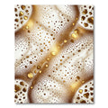 Golden Droplet Marble Texture Rug