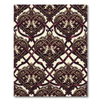 Regal Heart Cherub Ribbon Ornament Rug
