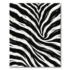 Bold Zebra Monochrome Abstract Flowing Lines Rug