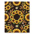 Golden Sunflowers Wheat Stalk Floral Bloom Rug