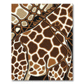 Abstract Giraffe Spots Brown Cream Rug