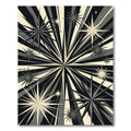 Monochromatic Radiating Burst Stellar Area Rug
