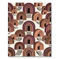 Terracotta Archway Steps Geometric Composition Rug
