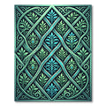 Emerald Jewel Intertwined Leaf Trellis Rug