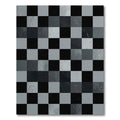 Monochromatic Checkerboard Textured Squares Rug