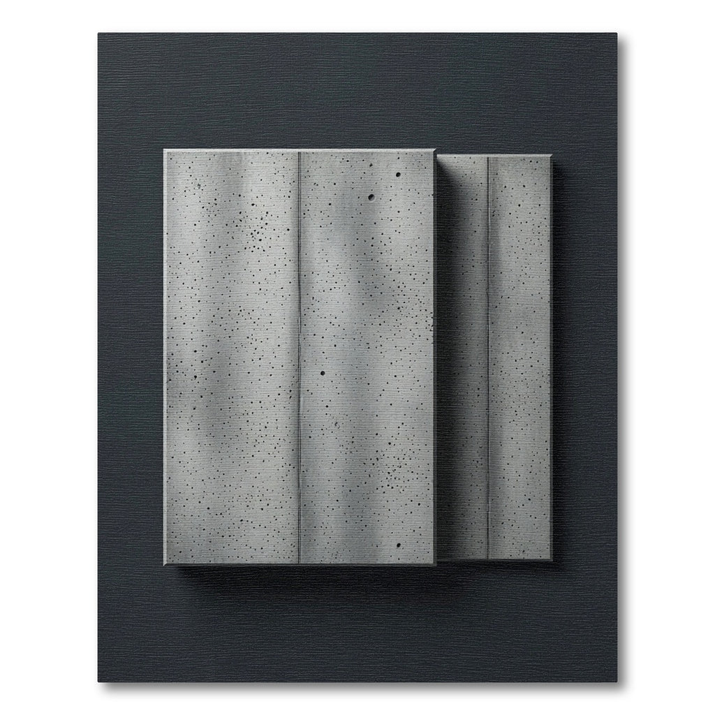 Modern Speckled Concrete Panel Rug