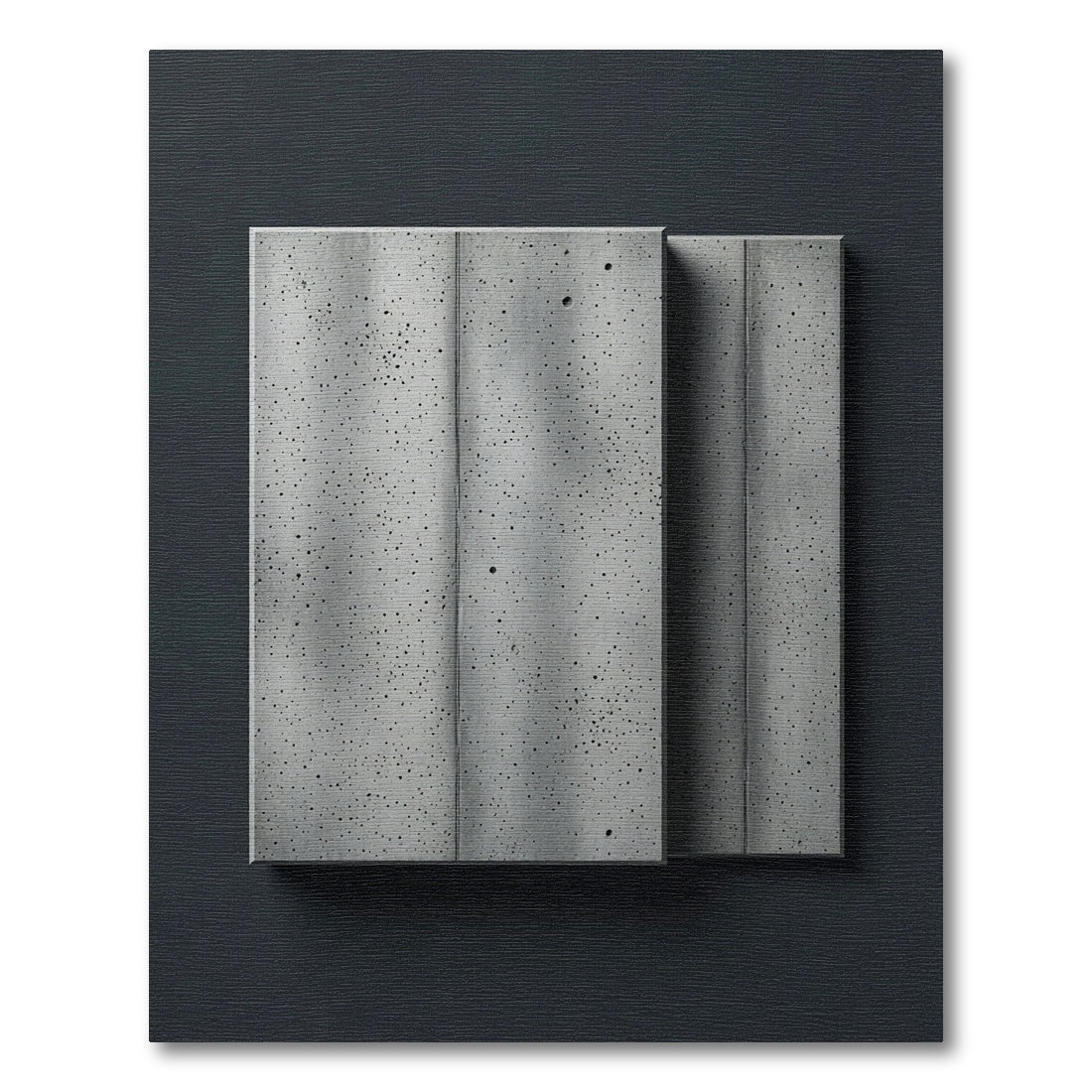 Modern Speckled Concrete Panel Rug