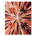 Exploding Stars Crimson Deep Hue Rug