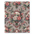 Baroque Pink Floral Bouquet Accents Rug