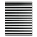 Sharp Black White Gradient Stripes Rug