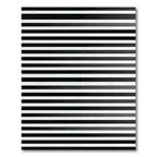 Sharp Black White Gradient Stripes Rug