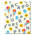 Sunny Umbrellas Alphabet Repeat Rug