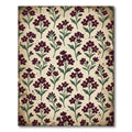 Maroon Floral Botanical Branches Rug