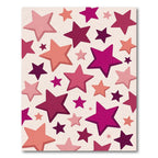 Pink Hues Scattered Starburst Rug