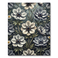 White Anemone Floral Meadow Rug
