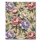 Vintage Bloom Bouquet Floral Arrangement Rug