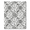 Black White Abstract Explosion Rug