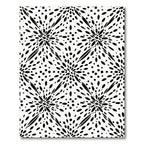 Black White Abstract Explosion Rug