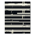 Monochromatic Distressed Stripe Composition Rug
