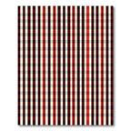 Crimson Red White Plaid Squares Rug