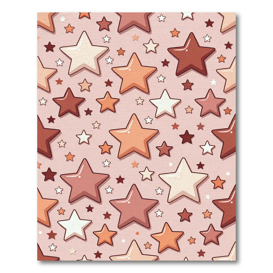 Cozy Earthy Star Cluster Rug