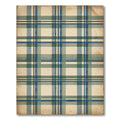 Vintage Blue and Green Plaid Rug