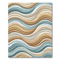 Earthy Tones Abstract Wave Flow Rug