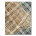 Abstract Tan Lattice Coastal Wave Rug