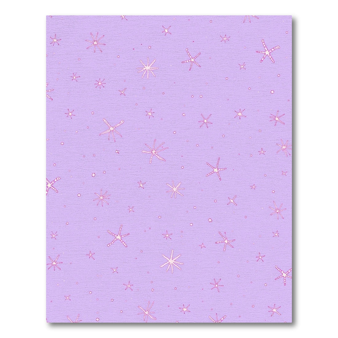 Lavender Starfish Scatter Rug
