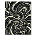Monochromatic Swirl Optical Illusion Rug