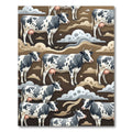 Whimsical Holstein Cow Earthy Sky Rug