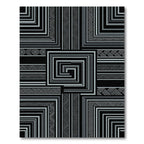 Monochromatic Geometric Square Lattice Rug