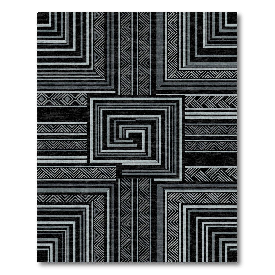 Monochromatic Geometric Square Lattice Rug