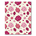 Pink Crimson Pomegranate Scatter Rug