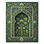 Emerald Botanical Arch Forest Green Rug