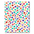 Vibrant Multicolored Polka Dot Celebration Rug