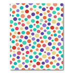 Vibrant Multicolored Polka Dot Celebration Rug