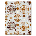 Brown Polka Dot Cluster Pattern Rug